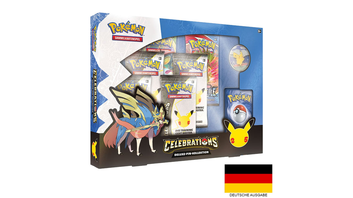 Pokemon Celebrations - Deluxe Pin Kollektion, deutsche Ausgabe