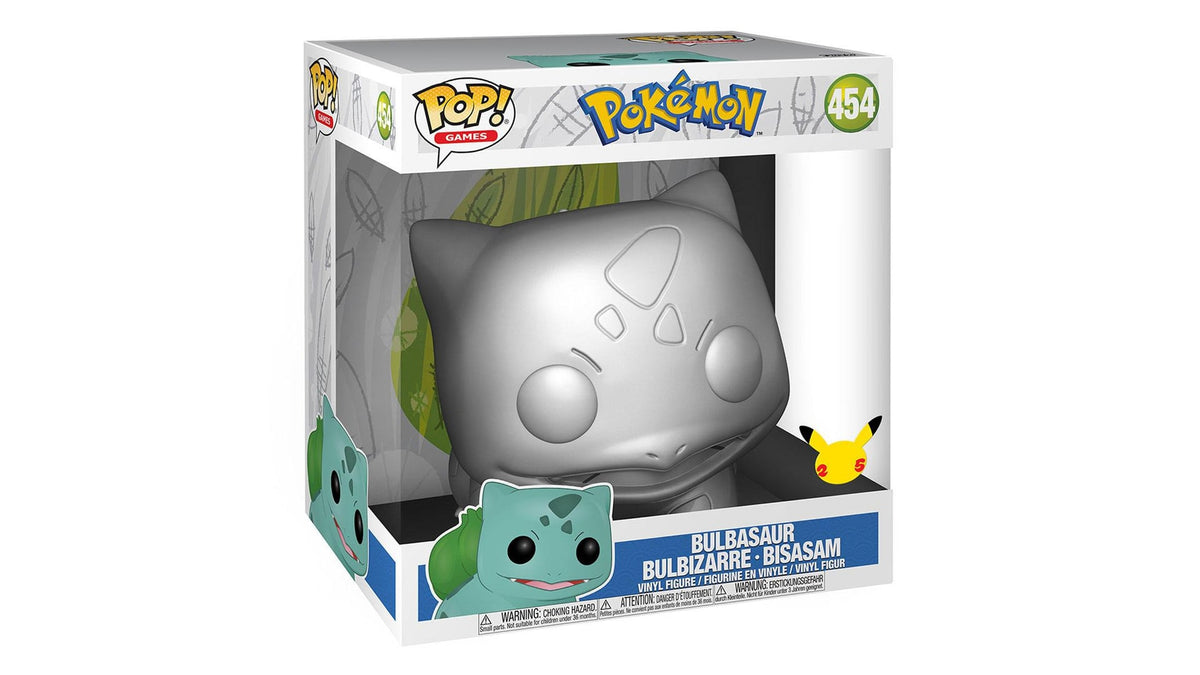 Pokemon Bulbasaur/ Bisasam #454 Metallic 25cm POP! Vinyl Figur