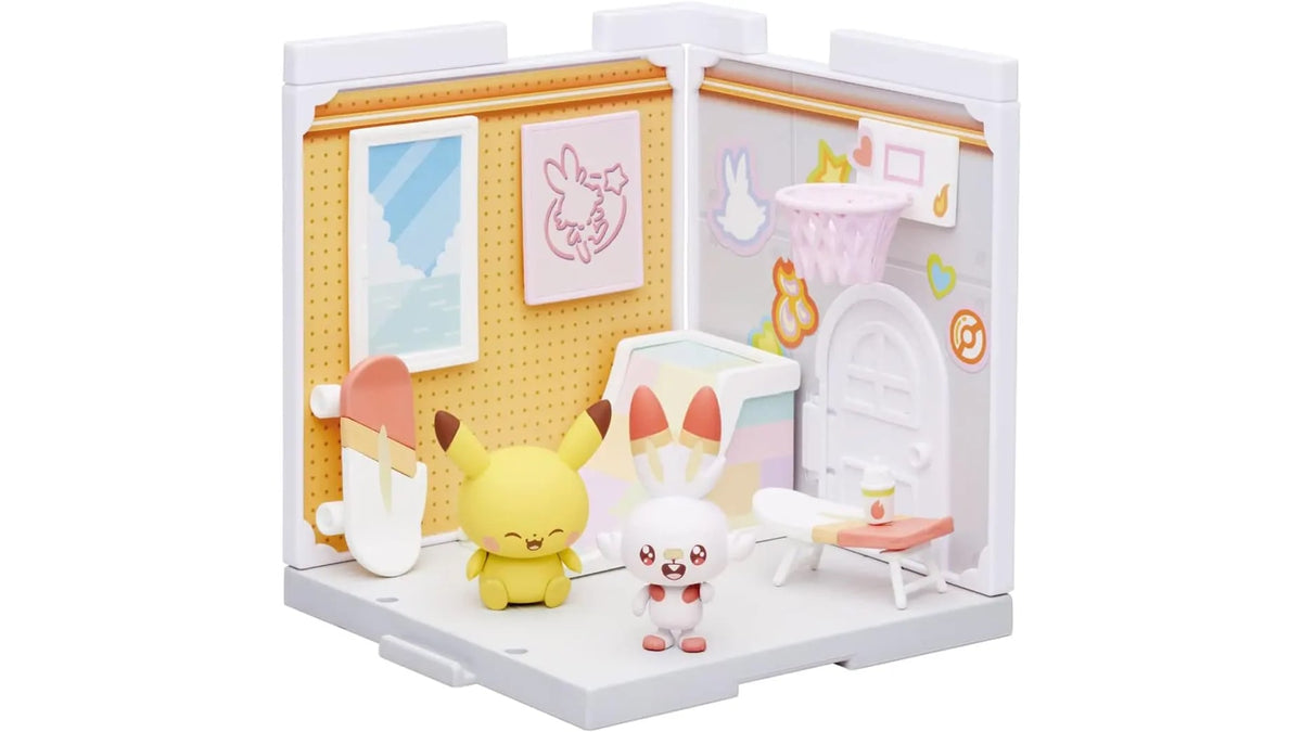 Pokemon Scorbunny & Pikachu - Pokepeace House Lounge, Takara Tomy