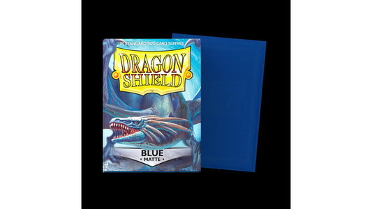 Dragon Shield Standard Size Sleeves - Blue Matte (100 Sleeves)