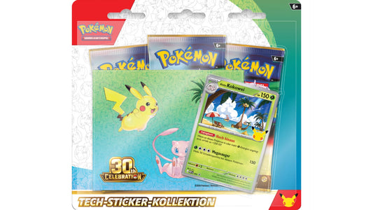 Pokemon 30 Jahre Tech-Sticker-Kollektion, deutsche Ausgabe
