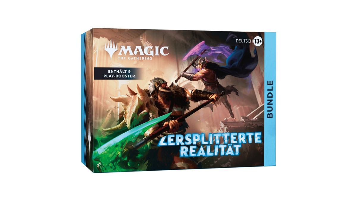 Magic: The Gathering Reality Fracture Bundle deutsch (Zersplitterte Realität) mit 9 Play Boostern, schräge Ansicht