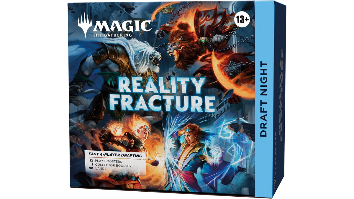 Englische Magic: The Gathering Reality Fracture Draft Night Box mit 12 Play Boostern und 1 Collector Booster
